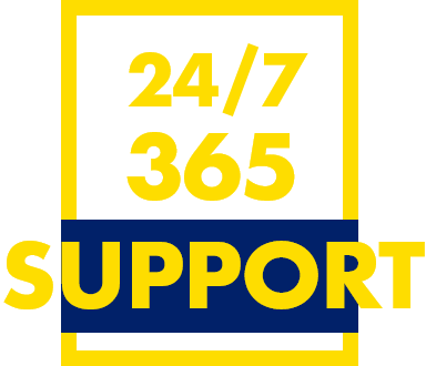 24/7 365 Support